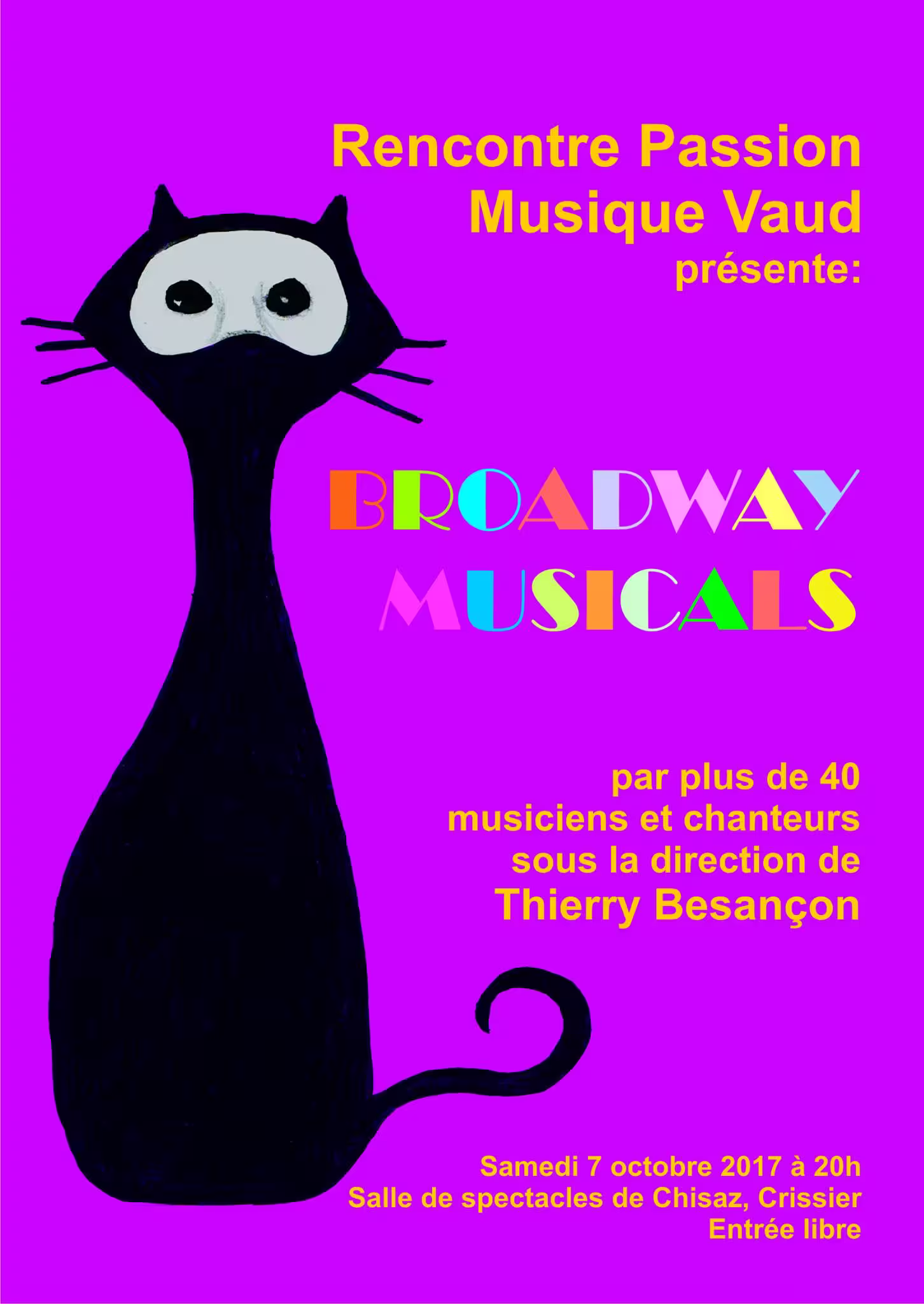 Affiche du concert Broadway Musicals