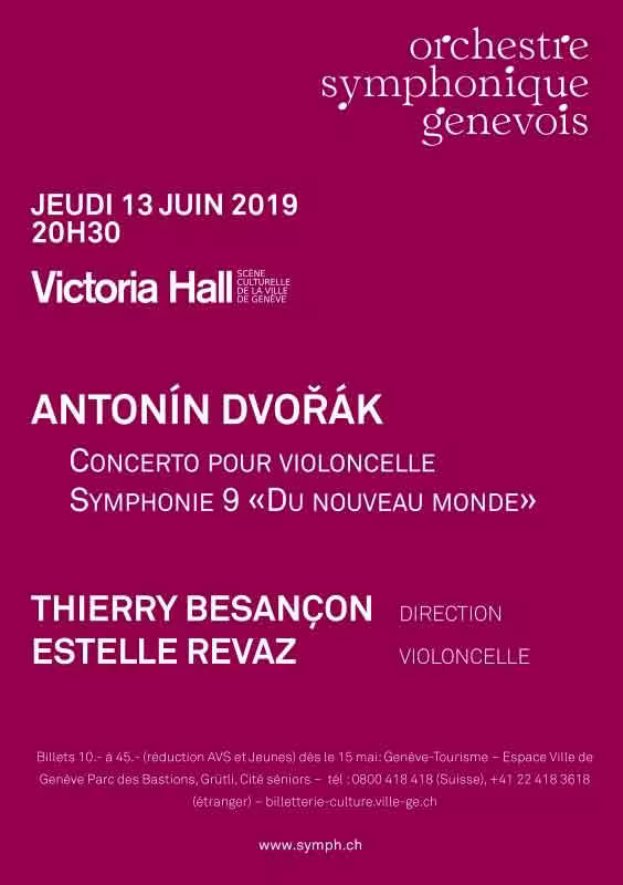 Affiche du concert Antonín Dvorák